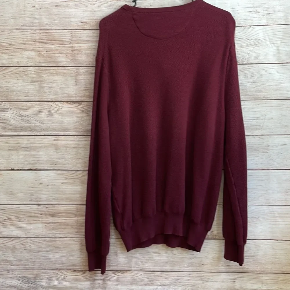 POLO BY RALPH LAUREN CREW‎ NECK SWEATER IN BURGUNDY